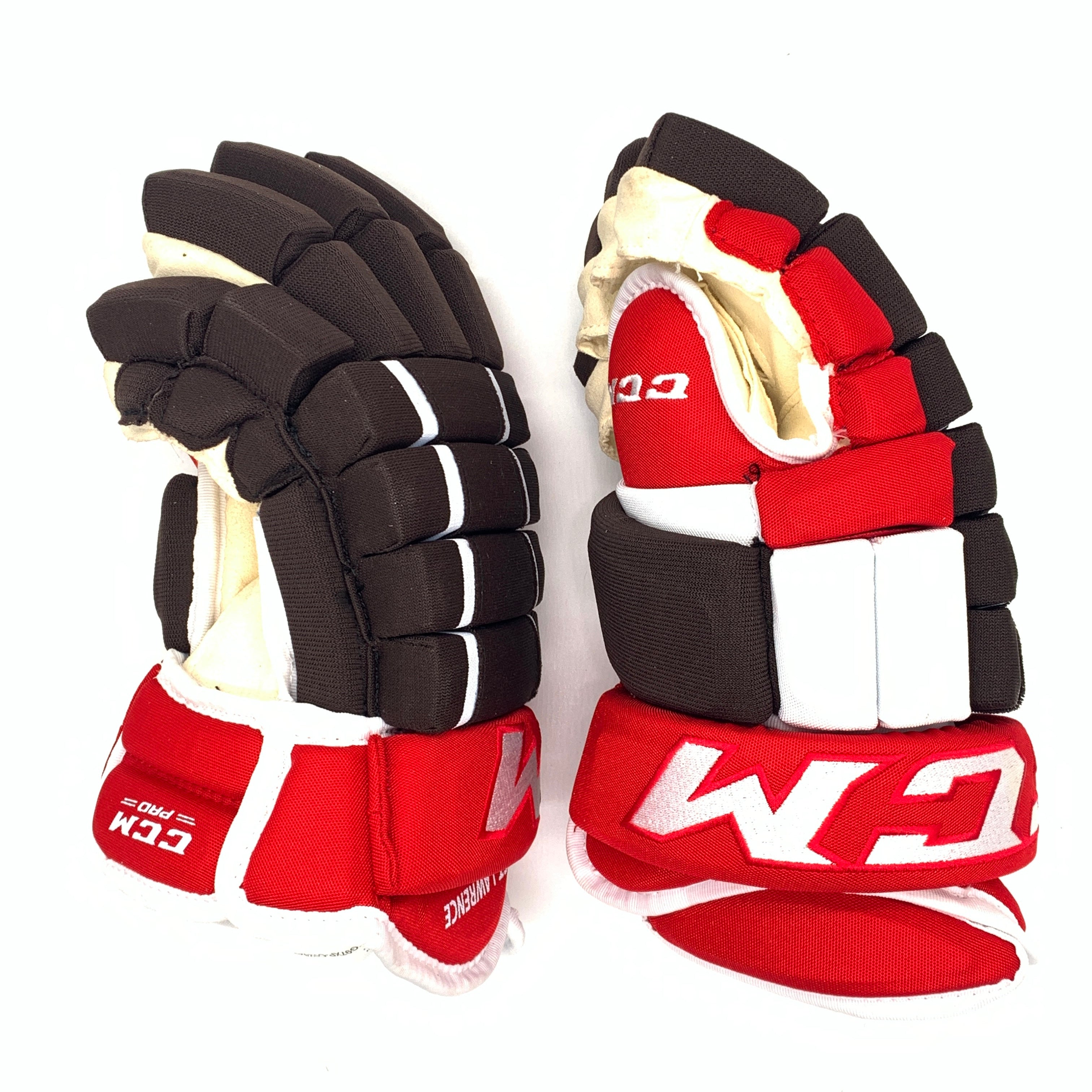 CCM HG97XP - Gant NCAA Pro Stock (rouge/marron/blanc)